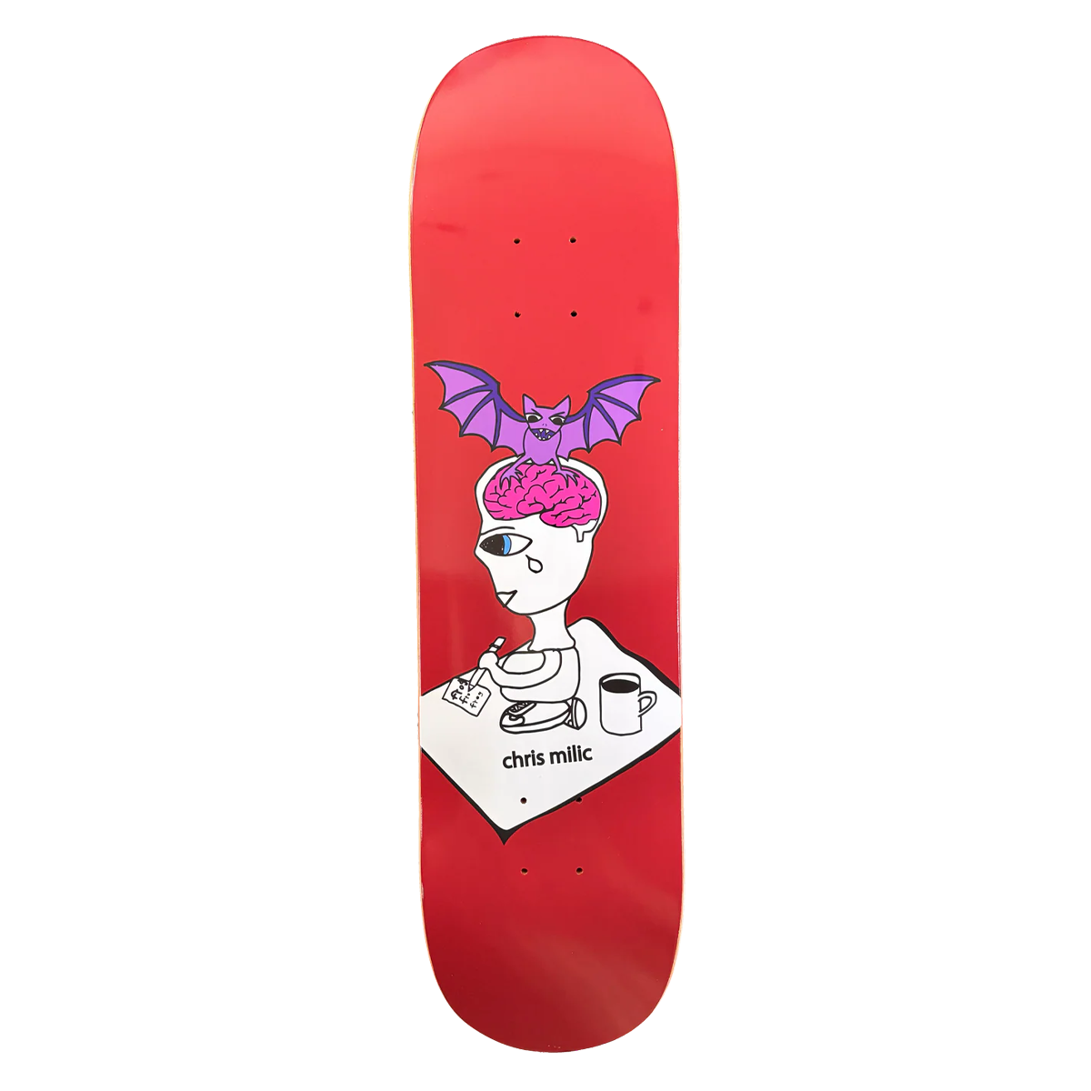Frog Chris Milic Brat Brain Skate Deck - 8.6