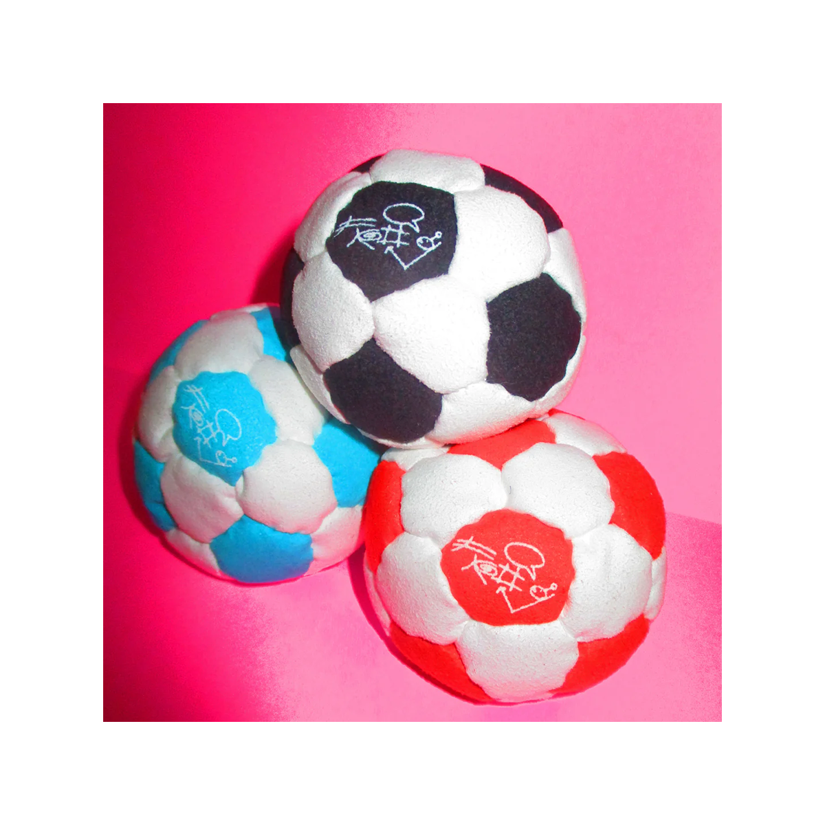 Frog Hacky Sack - Black / White