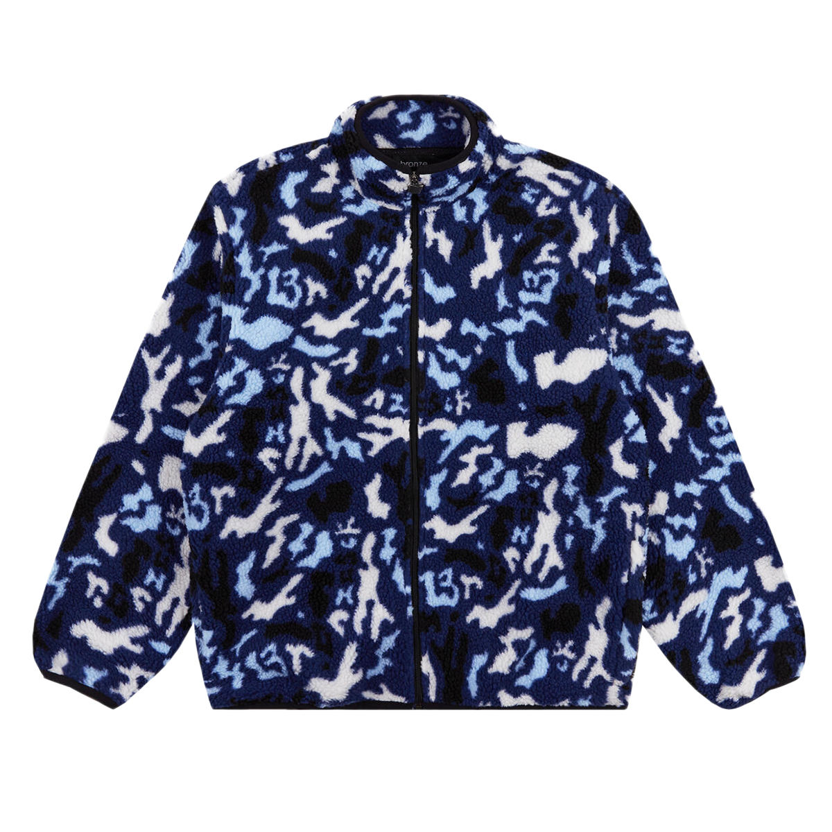 Bronze56k Camo Fleece Jacket - Blue