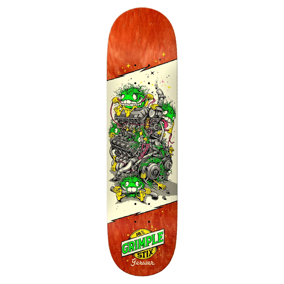 Antihero Grimple Stix Gerwer Revs Skate Deck - 8.28