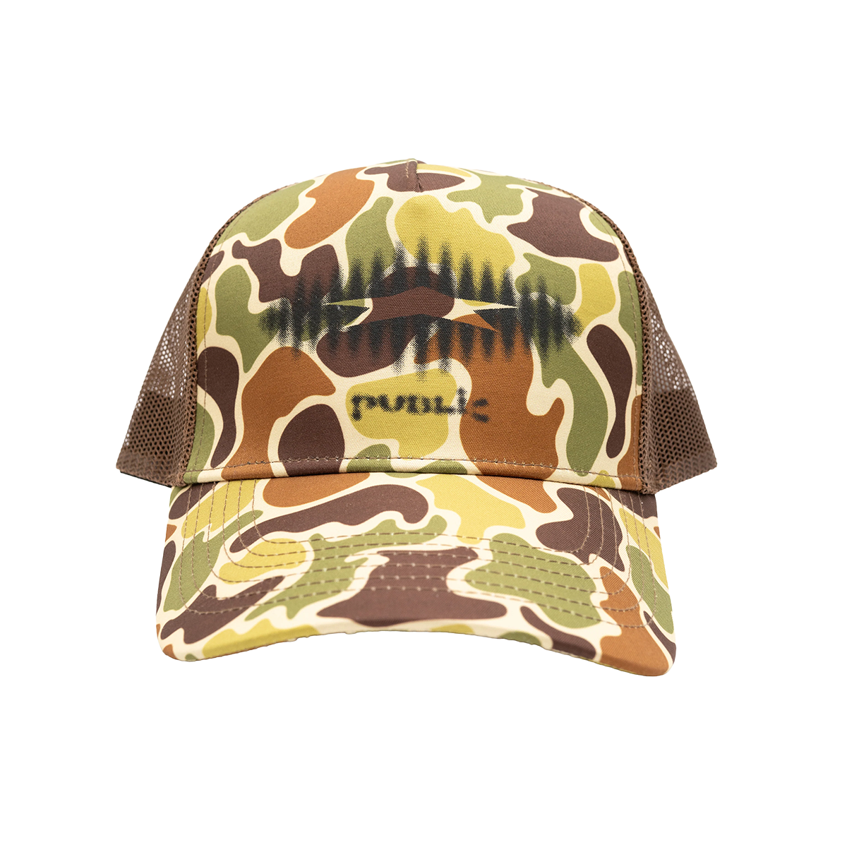 Public Glow Trucker Hat - Duck Camo
