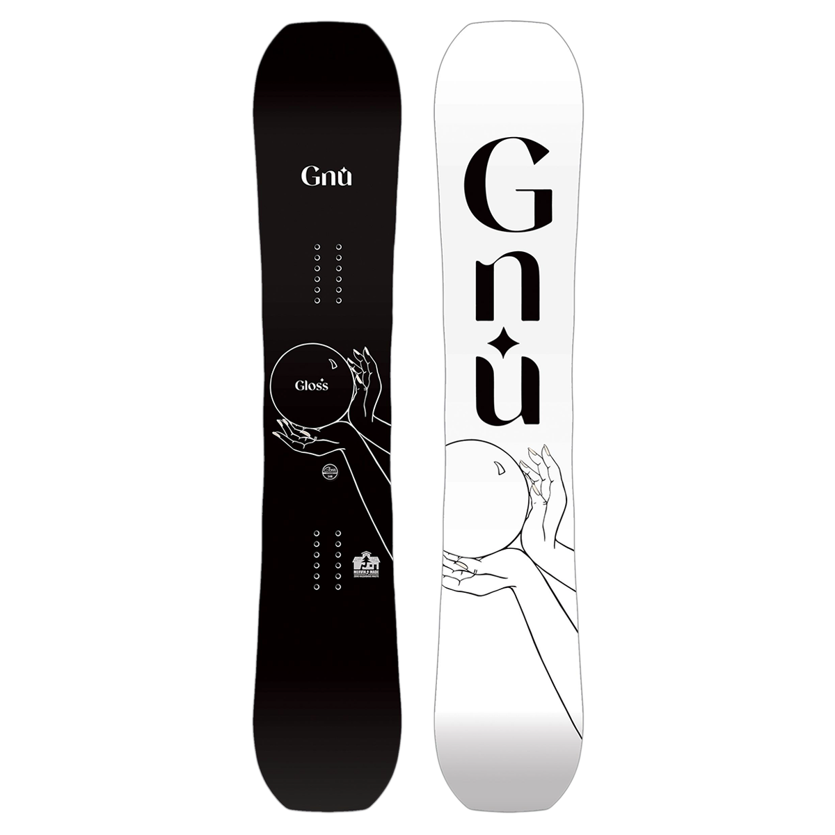 GNU 2024 Women's Gloss Snowboard - Assorted Sizes