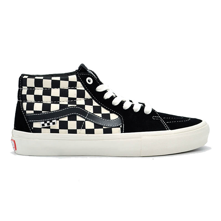 Vans Skate Grosso Mid Shoes - Checkerboard Black/Marshmallow
