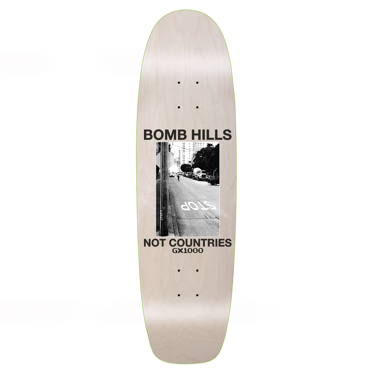 GX1000 Bomb Hills Cruiser Skate Deck - 9.0