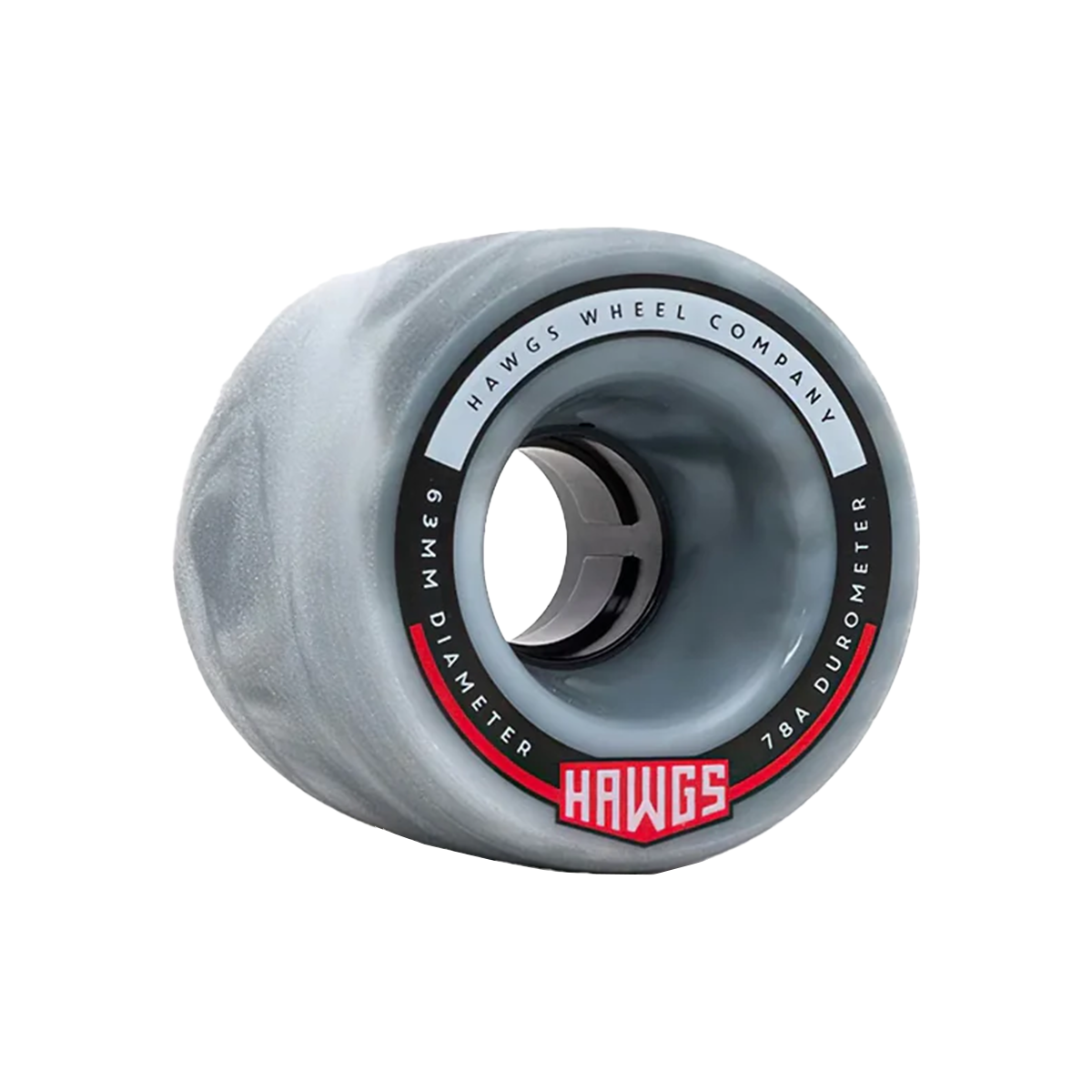 Hawgs Fatty Hawgs 63mm Skate Wheels - Grey / White