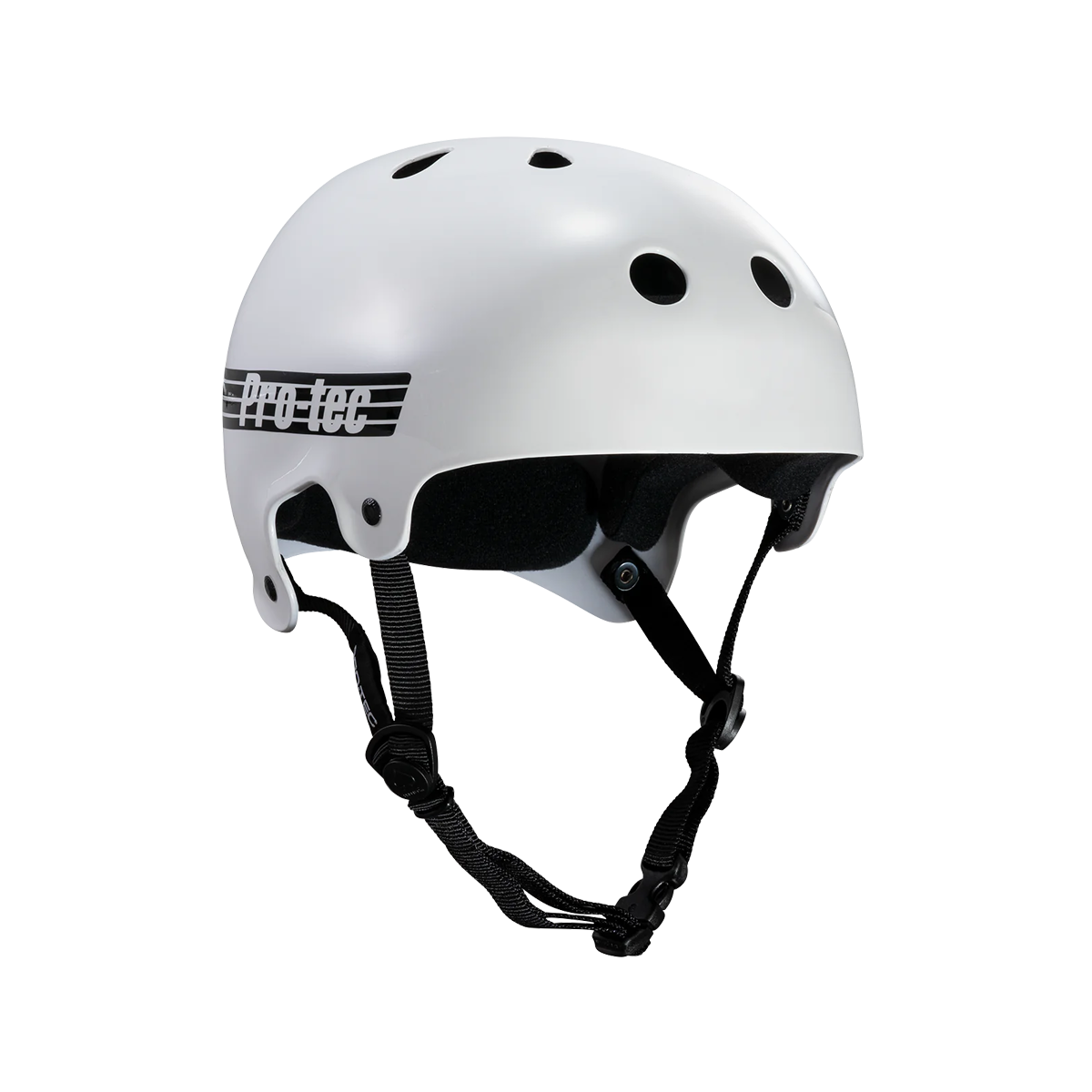Pro Tec Old School Skate Helmet - Gloss White