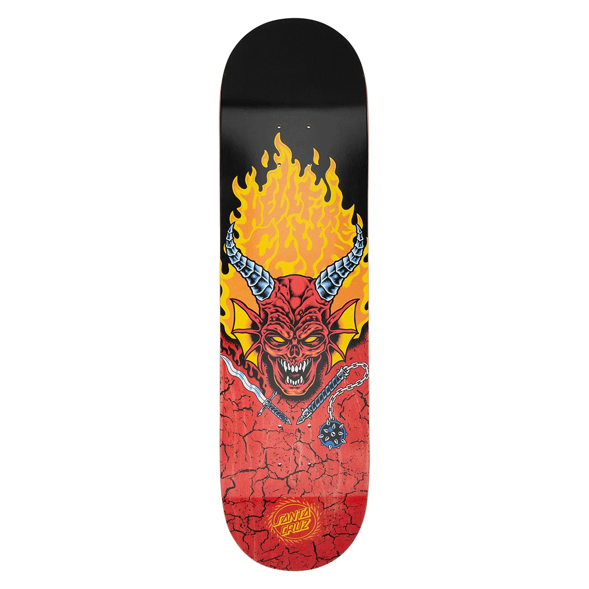 Santa Cruz x Stranger Things Hellfire Club Skate Deck - 8.25