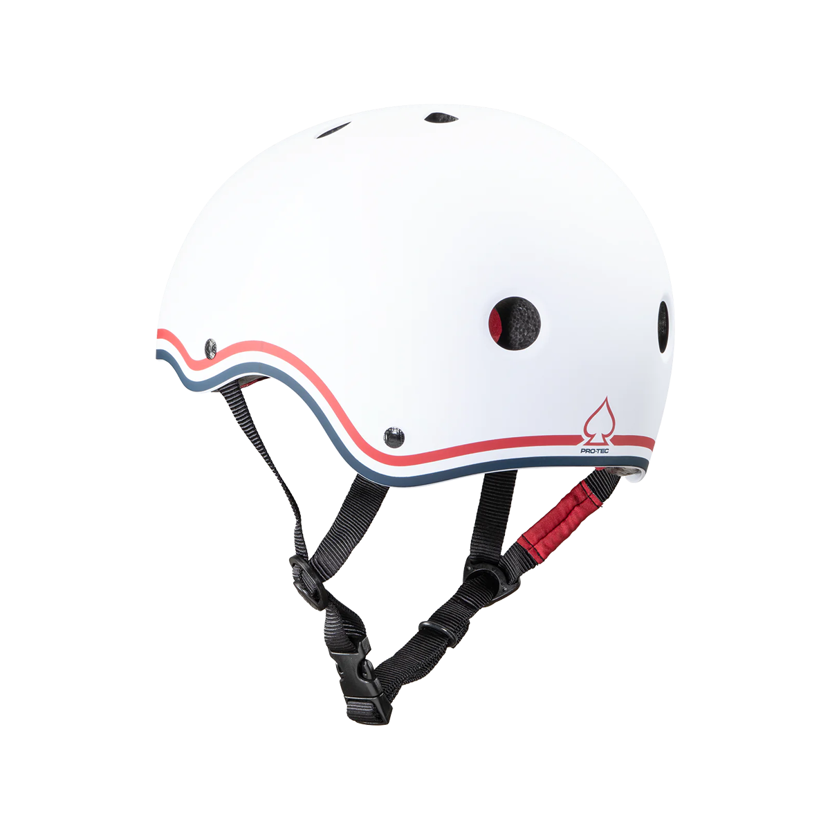 Pro Tec Classic Cert USA Skateboarding Skate Helmet - White