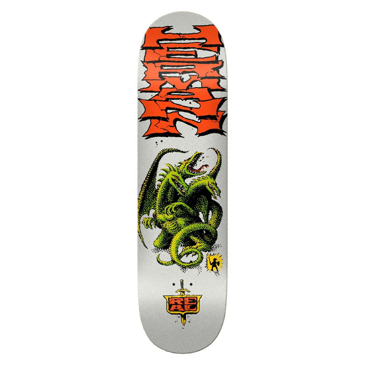 Real Hermann Dragon Slayer Skate Deck - 8.5