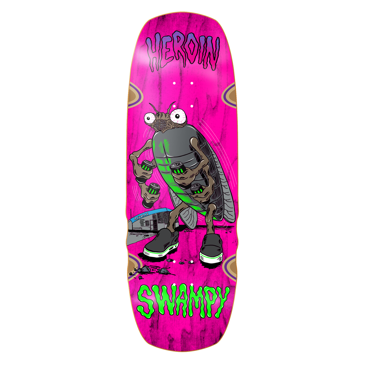 Heroin Swampy Bug Skate Deck - 10.75