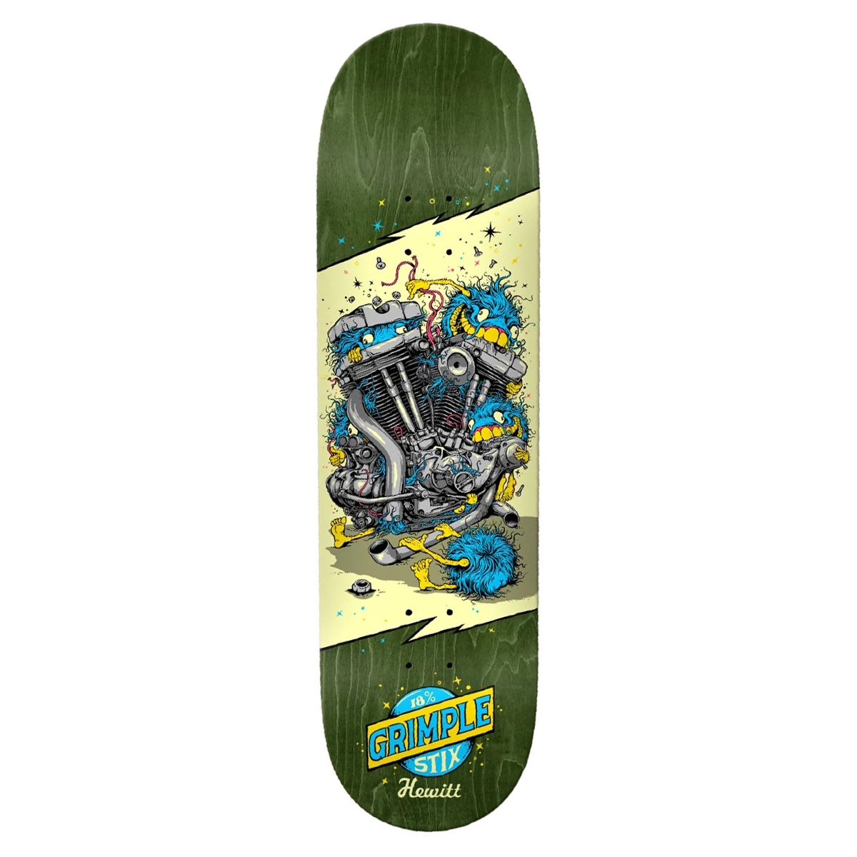 Antihero Grimple Stix Hewitt Revs Skate Deck - 8.75