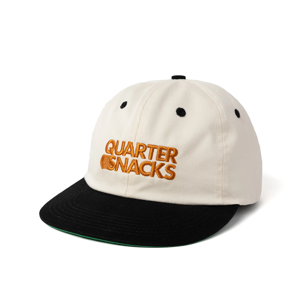 Quartersnacks Journalist Cap - Cream / Black