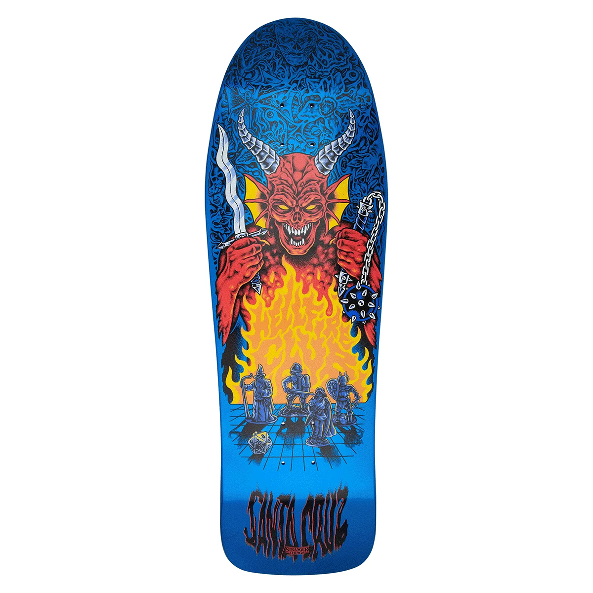 Santa Cruz x Stranger Things Knox Hellfire Pit Skate Deck - 10.07