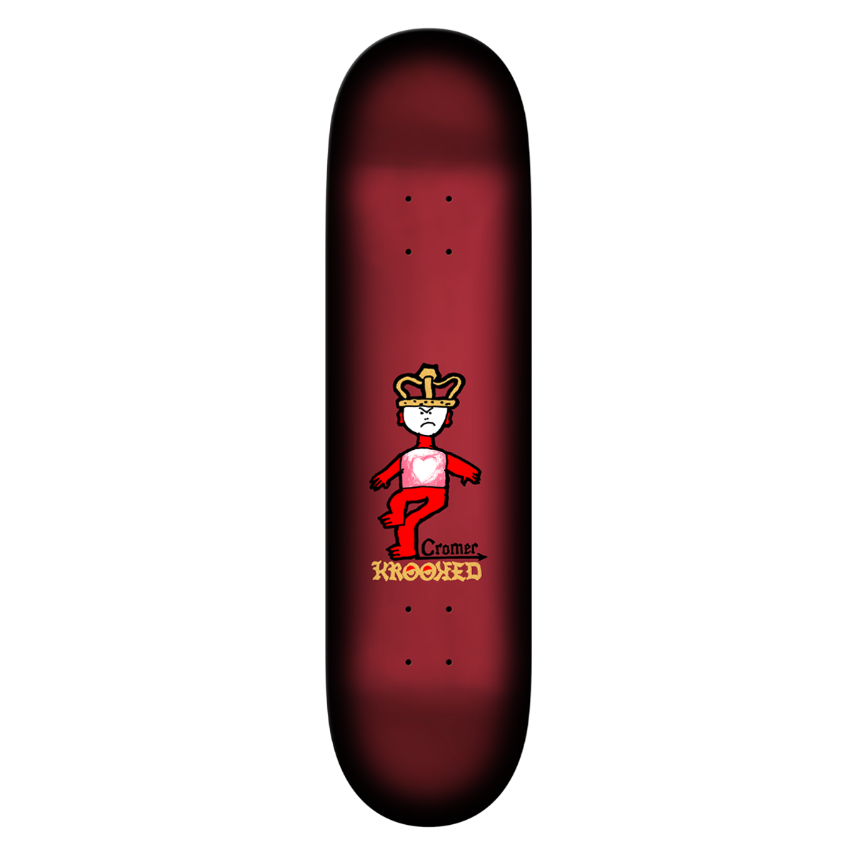 Krooked Cromer Mad King Skate Deck - 8.06