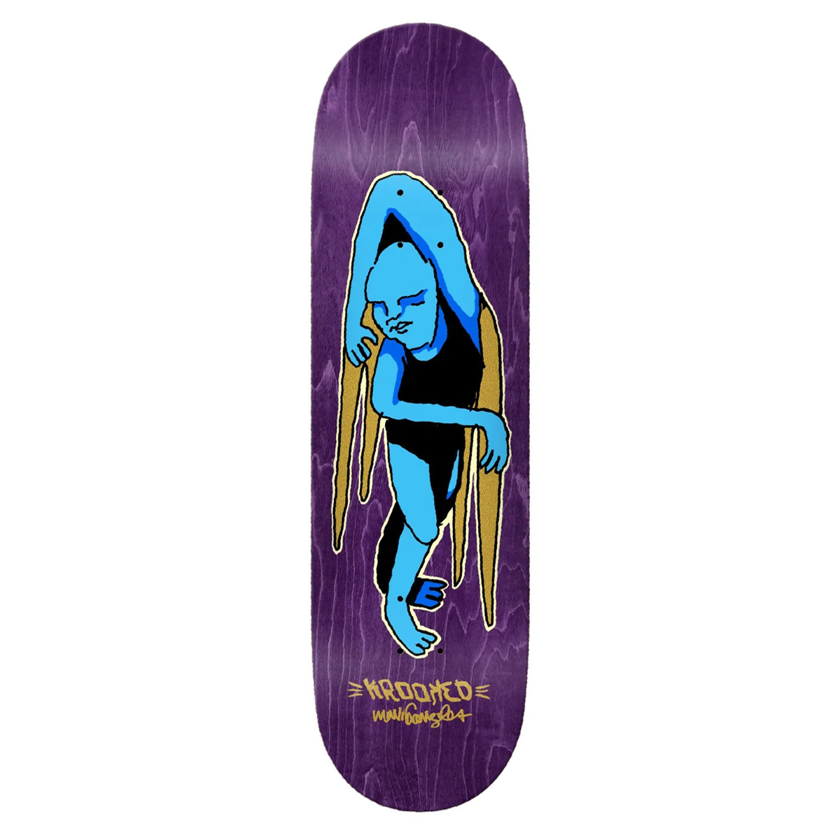 Krooked Gonz Lay Lying Skate Deck - 9.0