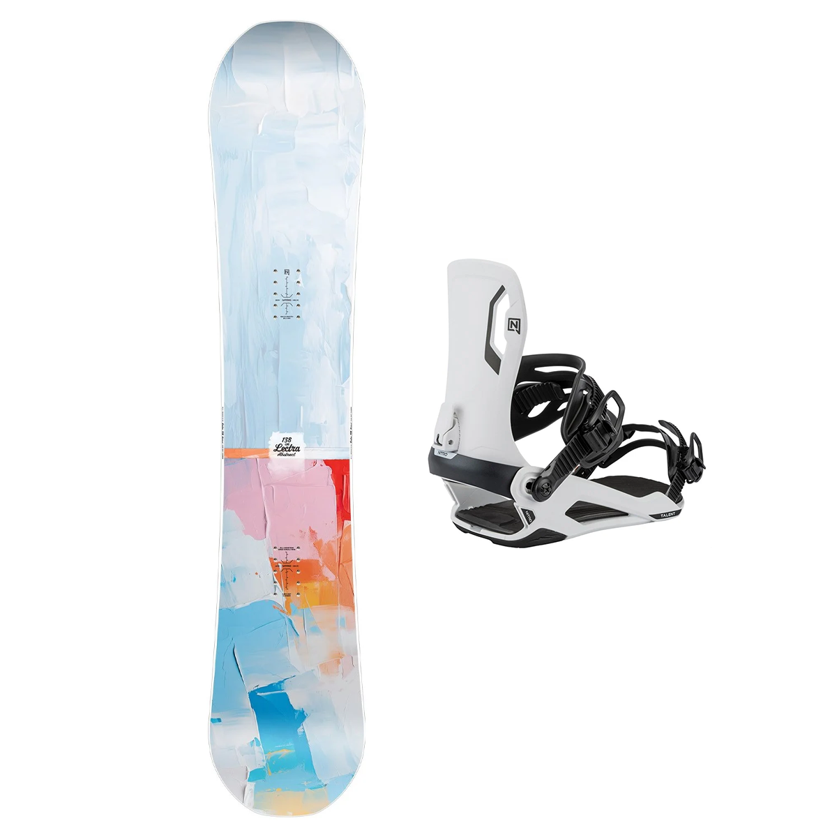 Nitro Women's Lectra Snowboard with Talent Bindings Package