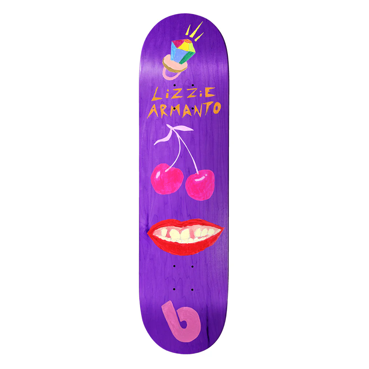 Birdhouse Lizzie Armanto Dani Purple Skate Deck - 8.25