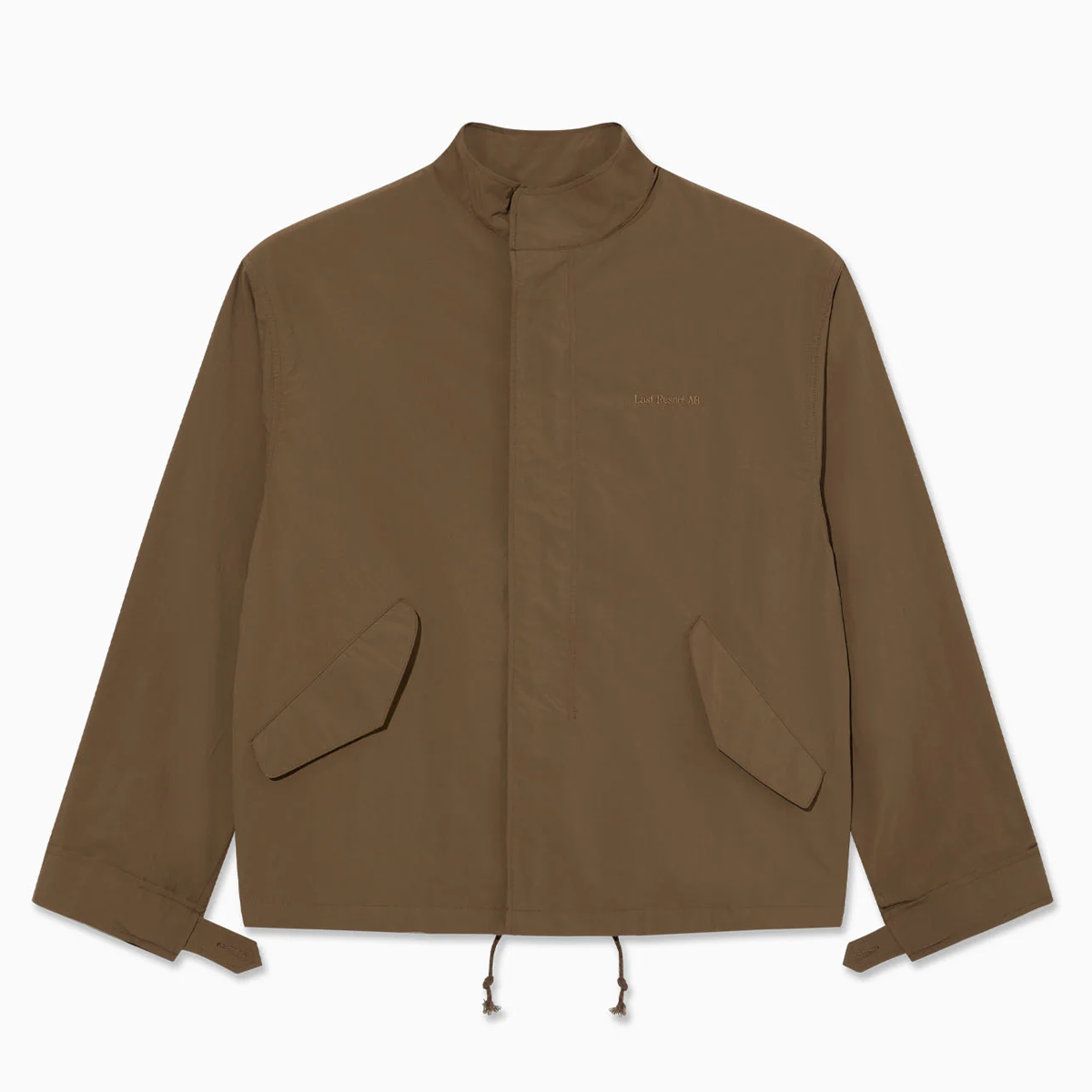 Last Resort Cropped Parka - Brown Khaki