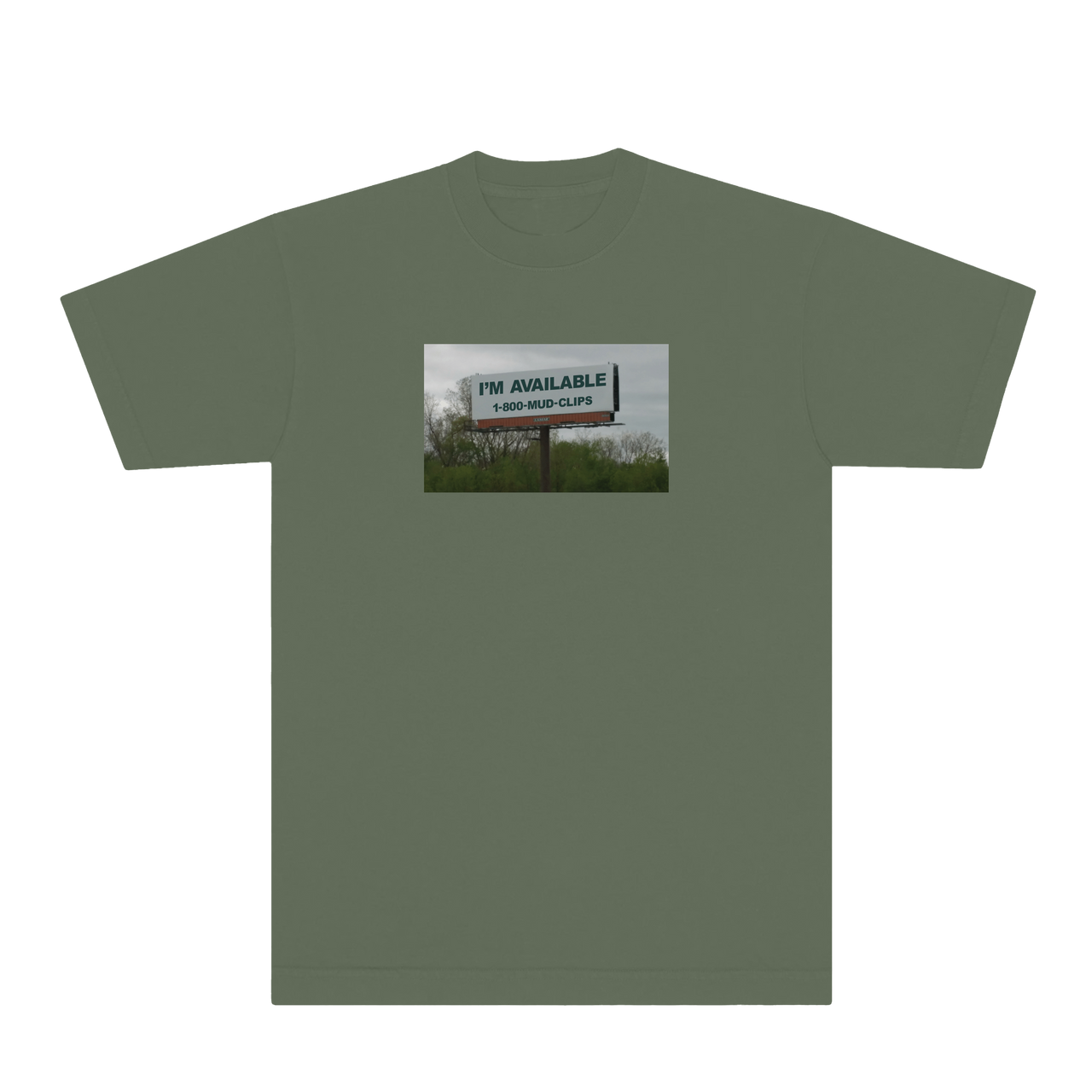 Mud Advertising T-Shirt - Army