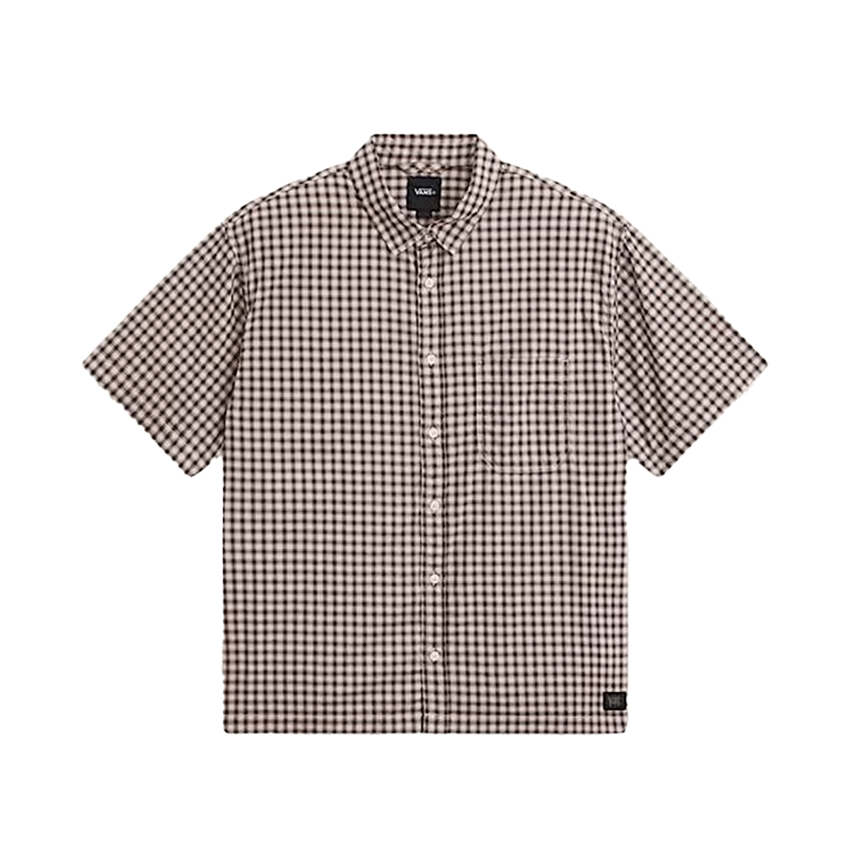 Vans Larkspur Mini Plaid Shirt - Oatmeal Beige / Demitasse Brown