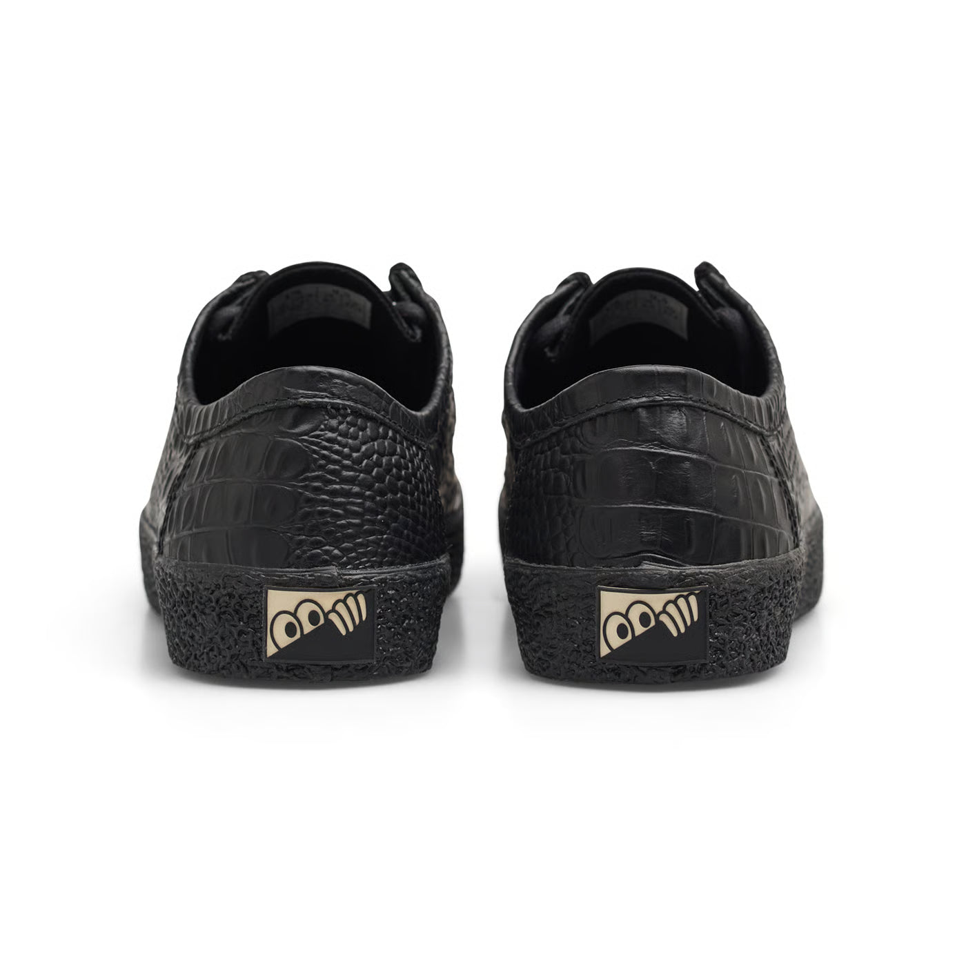 Last Resort AB VM006 Moc Lo Leather Shoes - Croc Black / Black