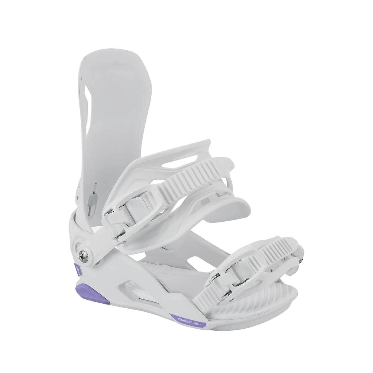 Nitro 2026 Charger Mini Snowboard Bindings - White