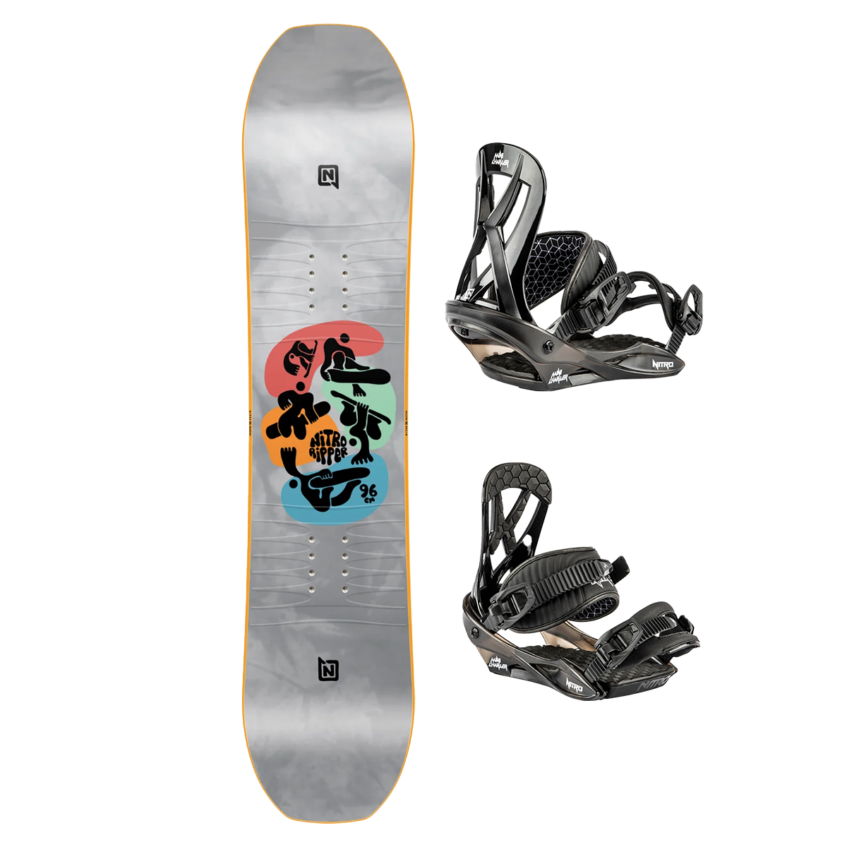 Nitro 2024 Youth Ripper Snowboard Package