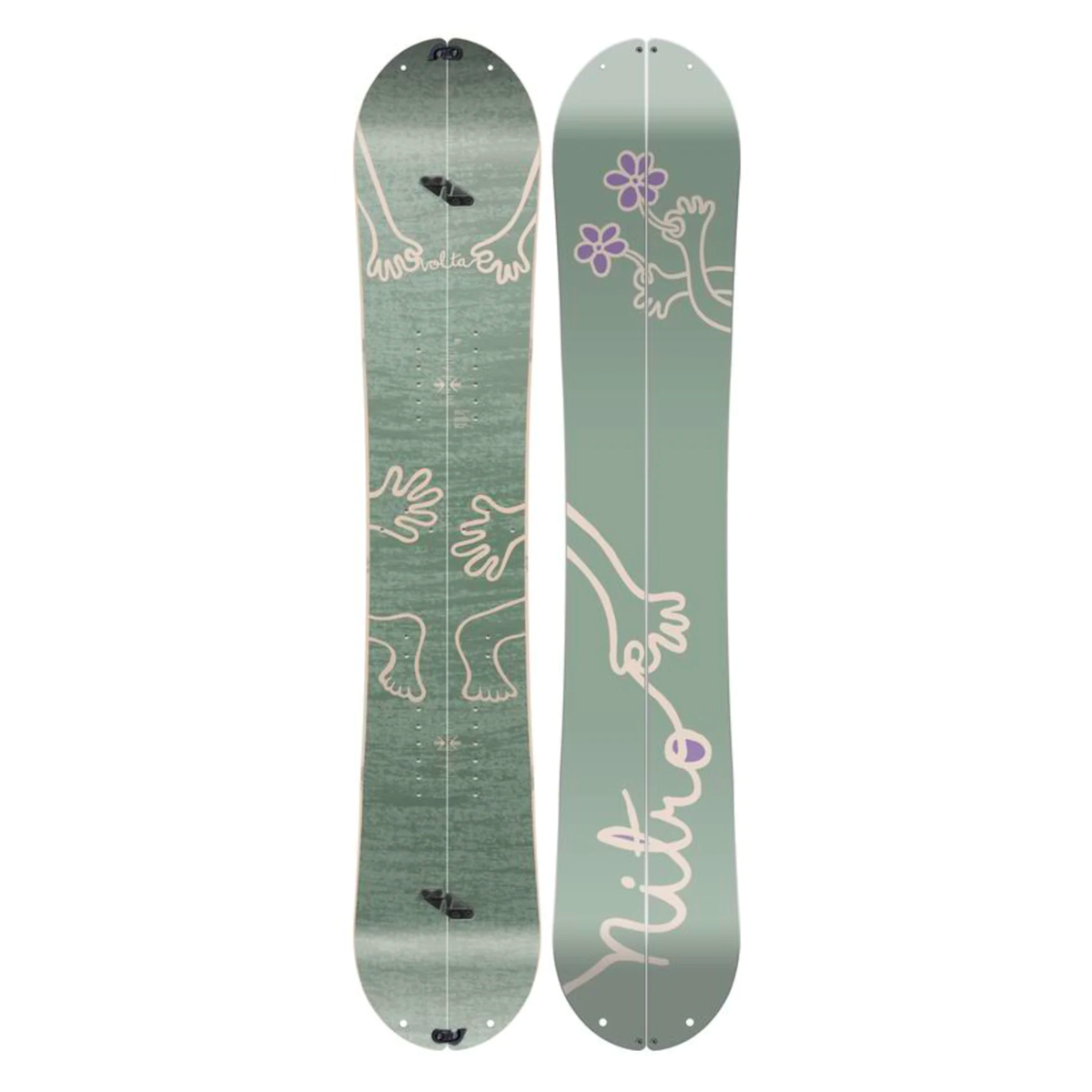 Nitro Womens Volta Splitboard with Union Explorer Bindings, Skins, and Poles Package