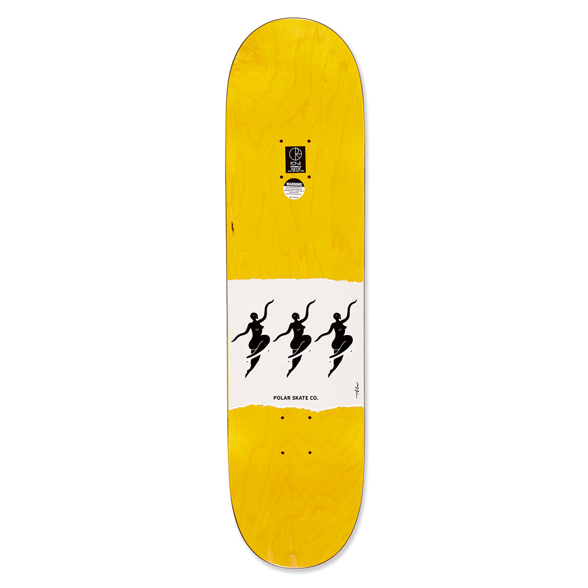 Polar Team Model No Complies Red Skate Deck - 8.25
