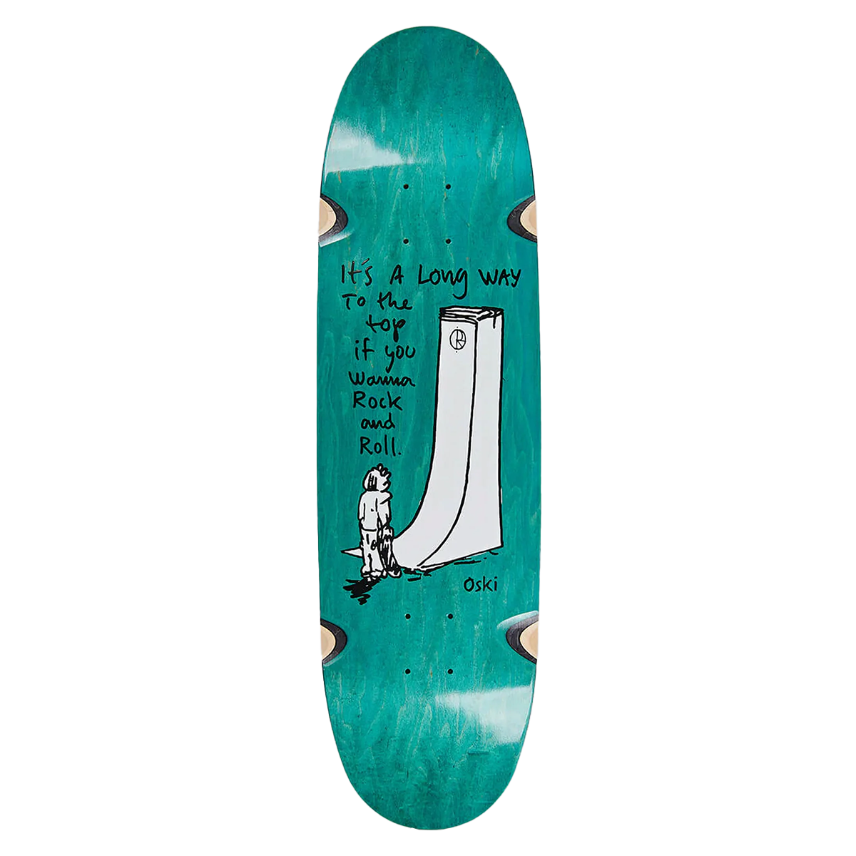 Polar Oskar Rozenberg Rock & Roll Wheel Wells Skate Deck - 8.75 Football