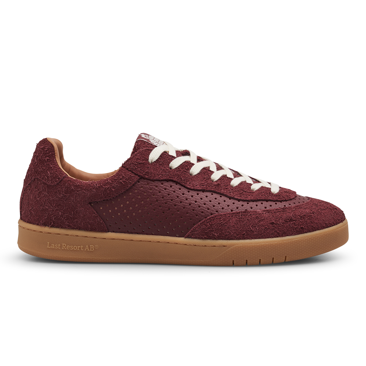 Last Resort AB CM001 Perf Leather/Suede Shoes - Ox Blood / Gum