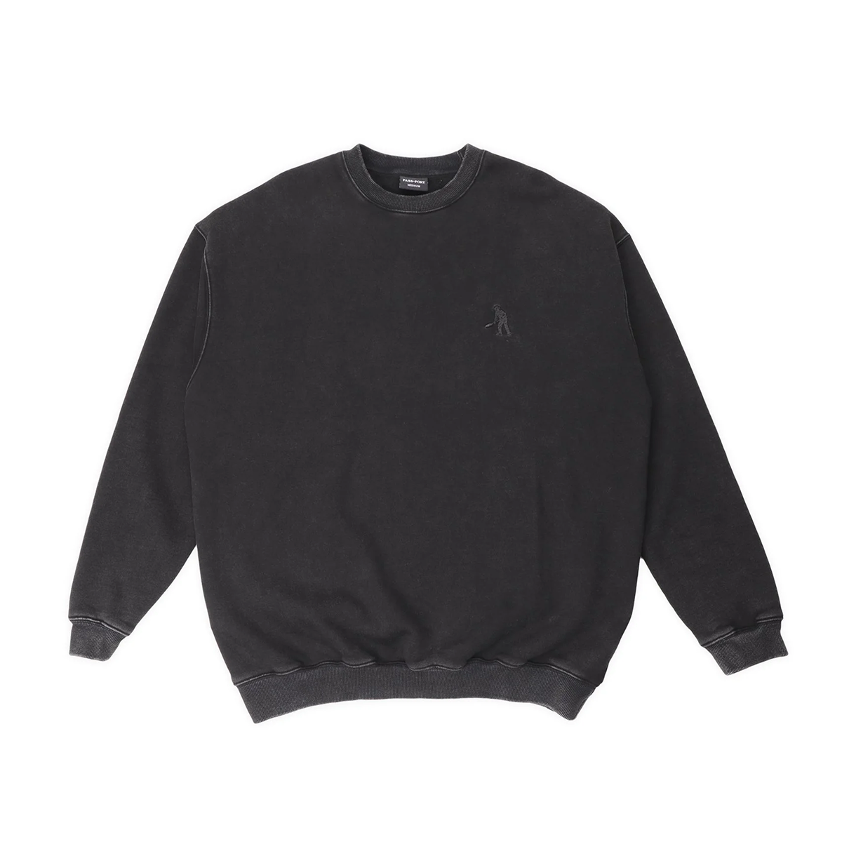 Passport Solid Workers Sweater - Washed Black