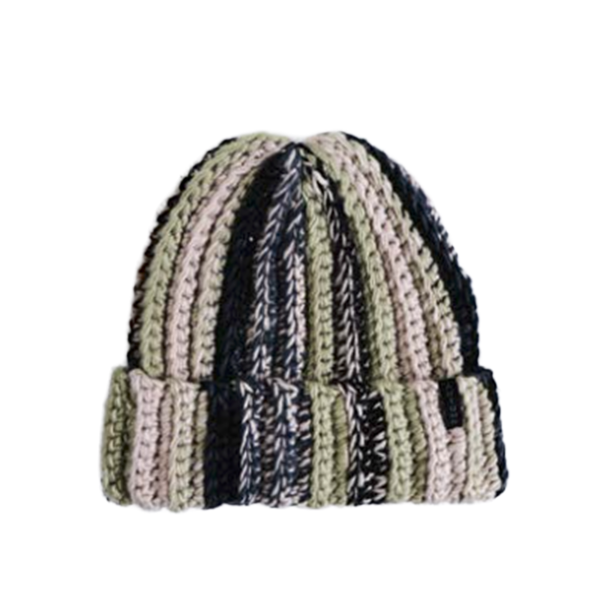 Autumn Patchwork Beanie - Sand