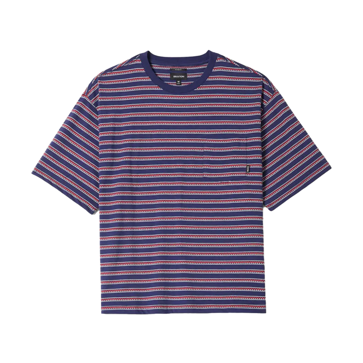 Brixton Poolside Pique Box Crop T-Shirt - Washed Navy