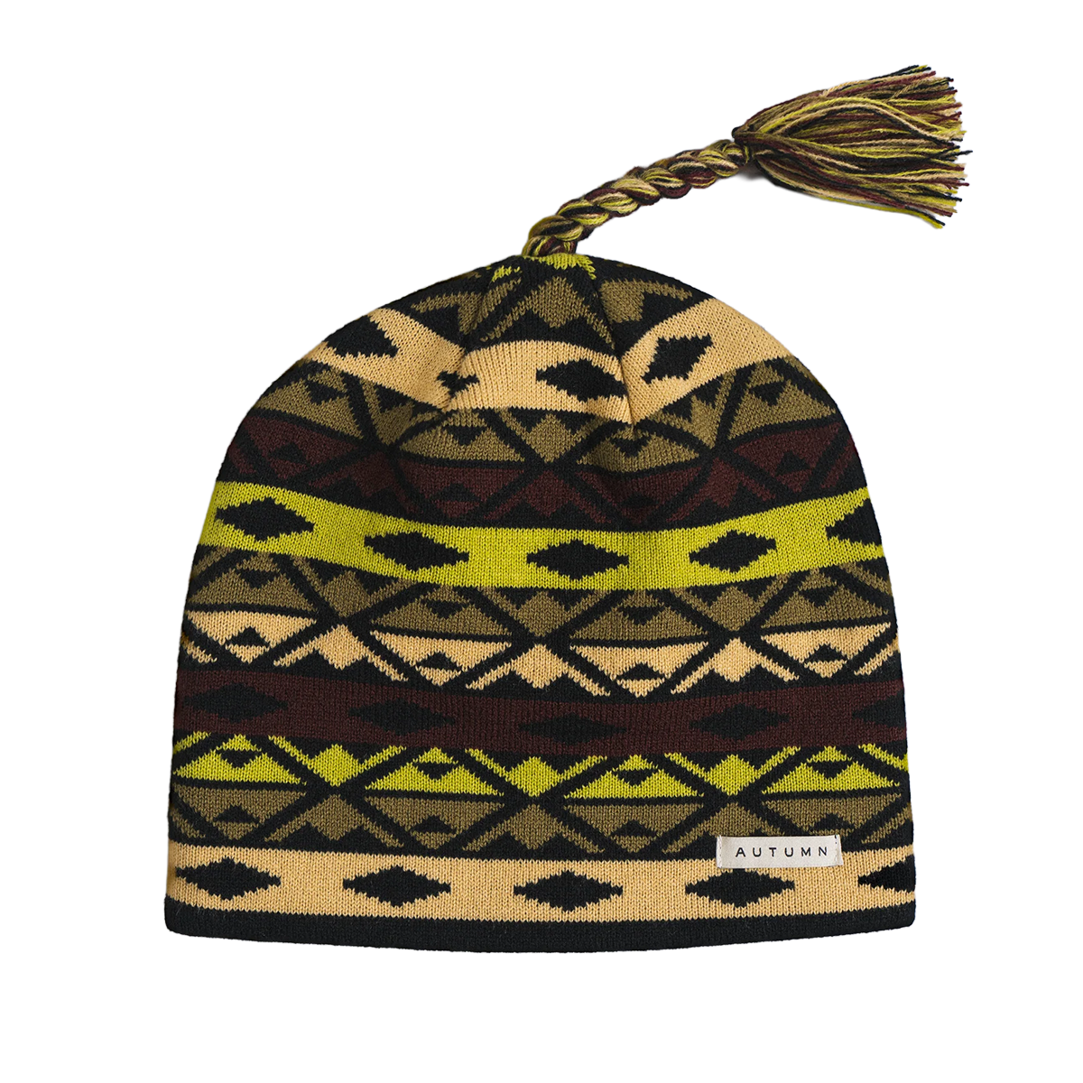 Autumn Piste Tassle Beanie - Black