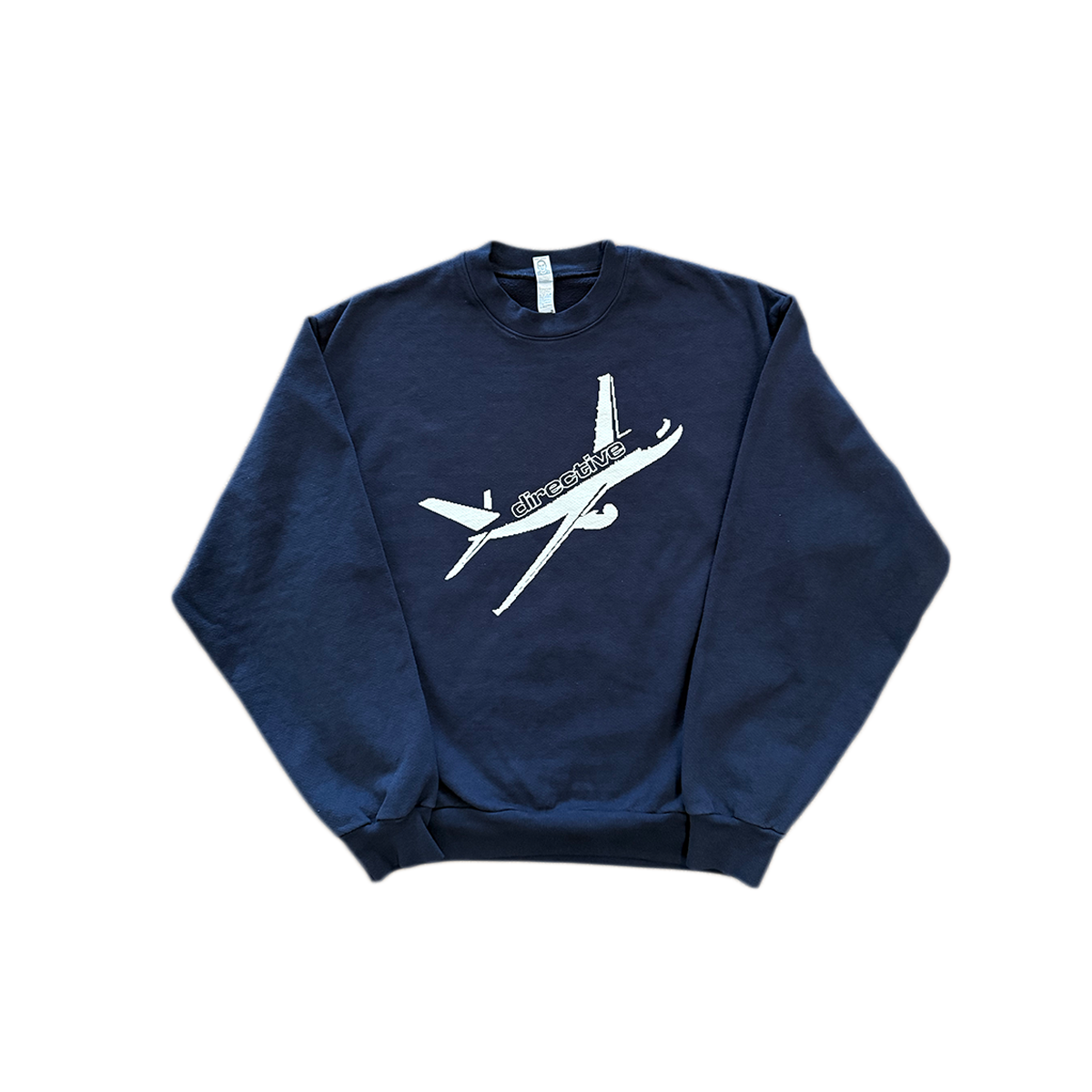 Directive Plane Crewneck Sweater - Navy