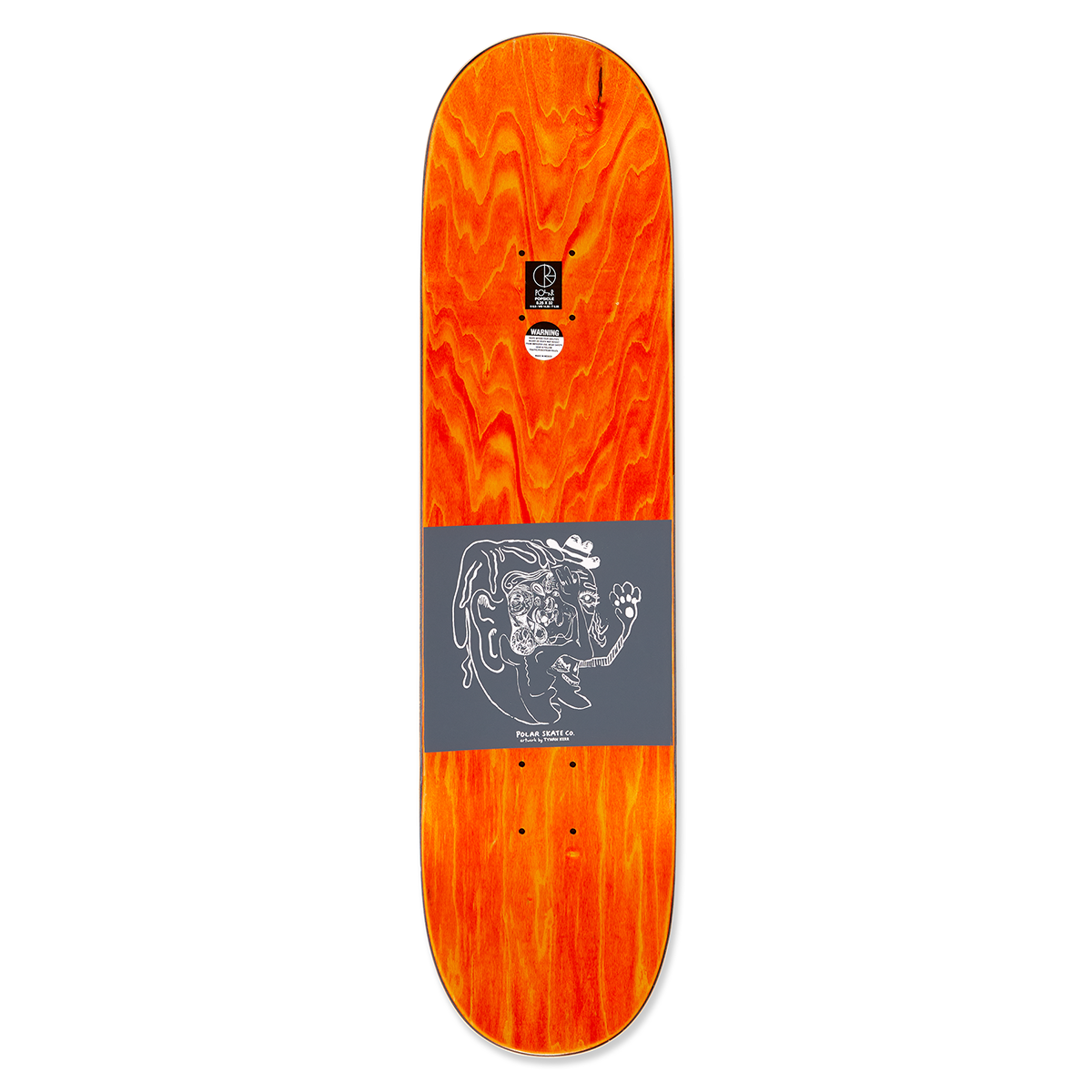 Polar Dane Brady Time Travelers Brown Skate Deck - 8.25
