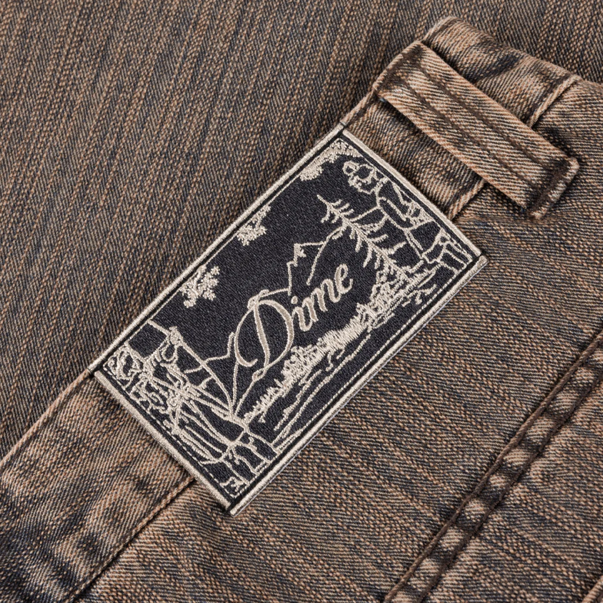 Dime Classic Denim Shorts - Premium Brown