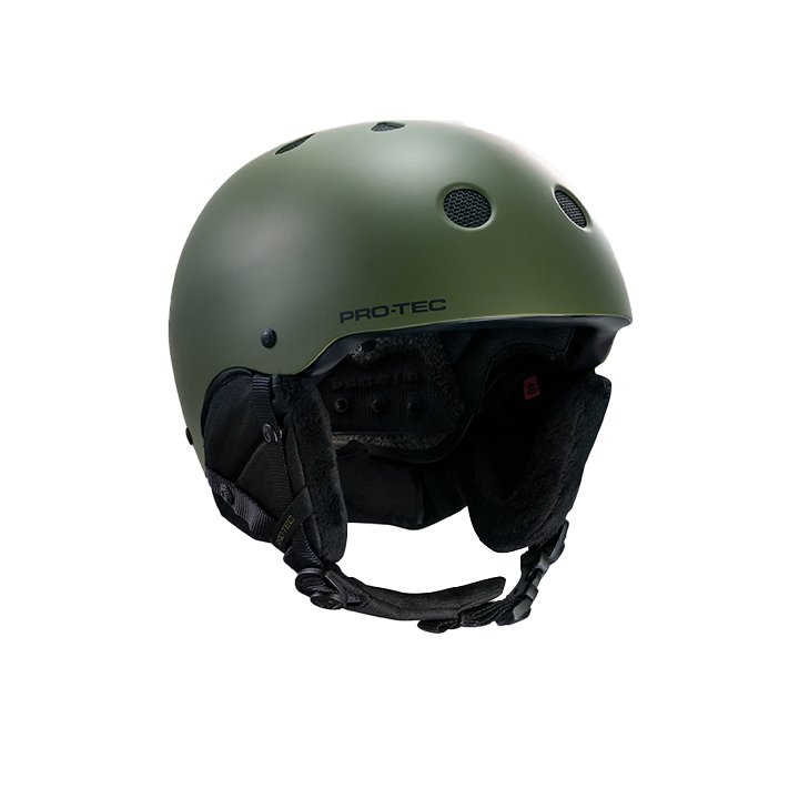 Pro Tec Classic Snow Helmet - Matte Olive