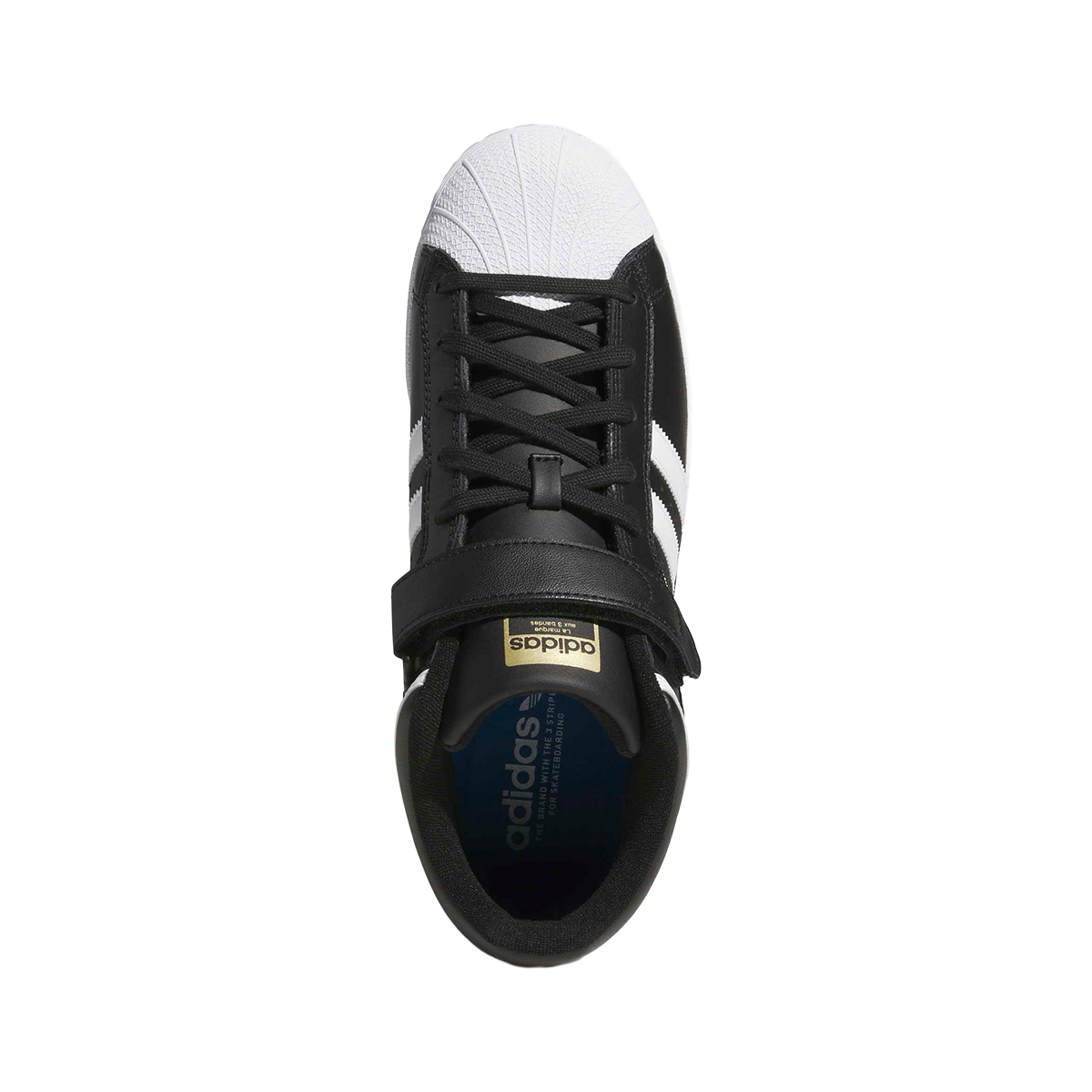 Adidas Pro Shell ADV Shoes - Core Black / White / Gold Metallic