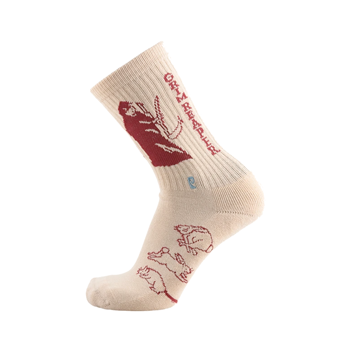 Psockadelic Grim Reaper Socks - Tan