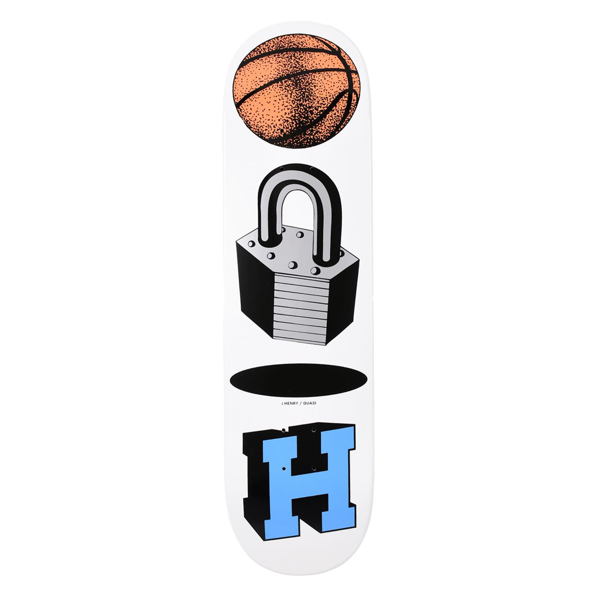 Quasi Henry Locked Skate Deck - 8.125