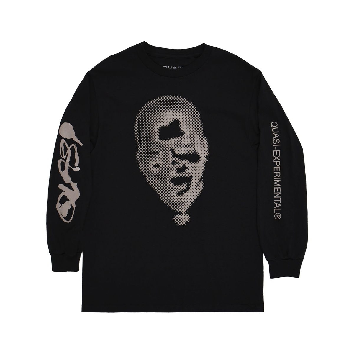 Quasi Wire Long Sleeve T-Shirt - Black