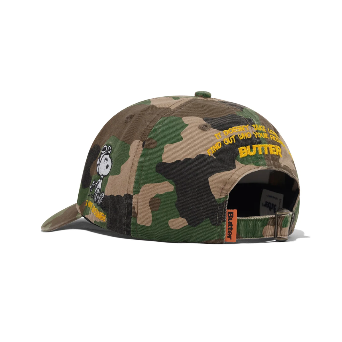 Butter x Peanuts Rats 6 Panel Hat - Washed Camo