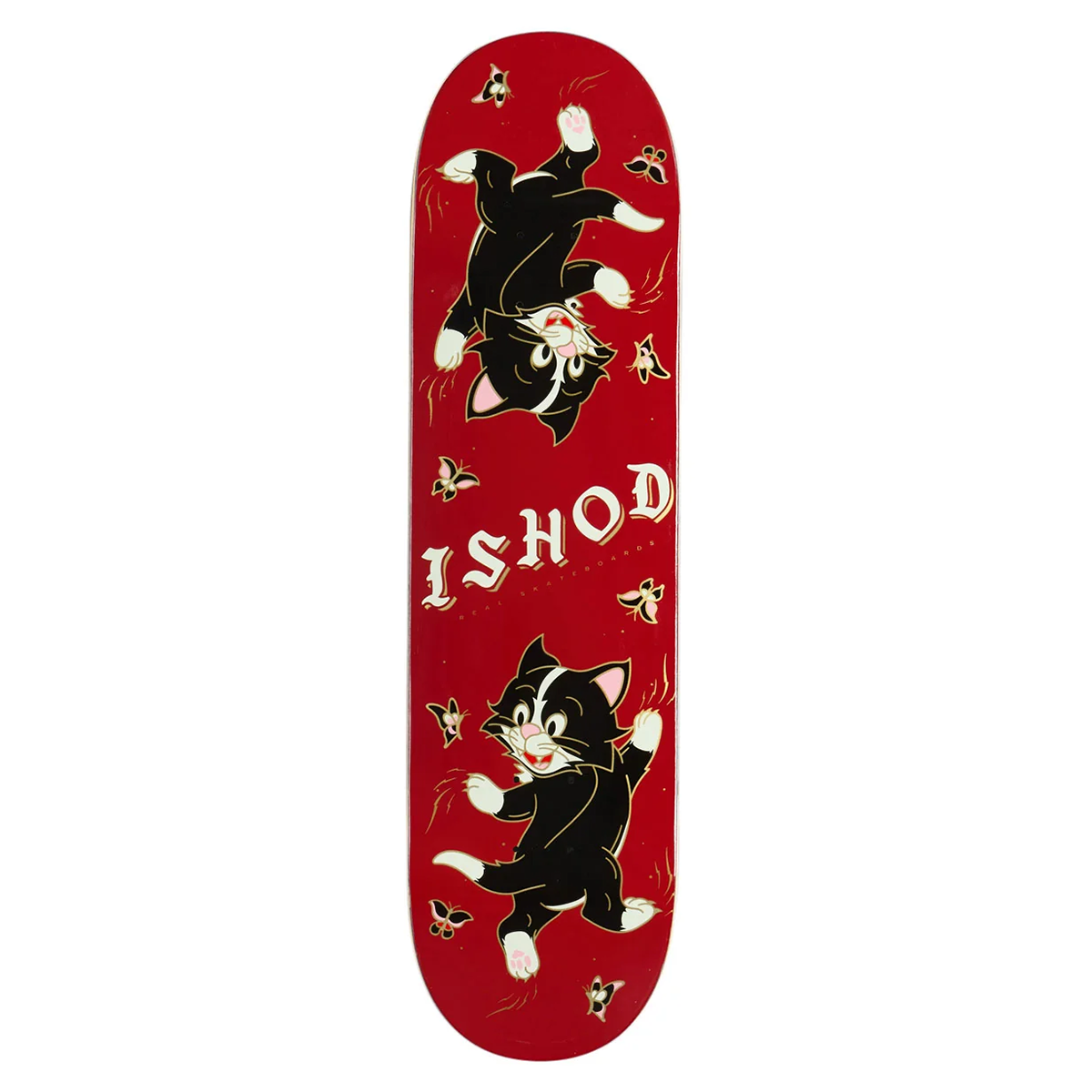 Real Ishod Kitten Scratch Twin Tail Skate Deck - Assorted Sizes