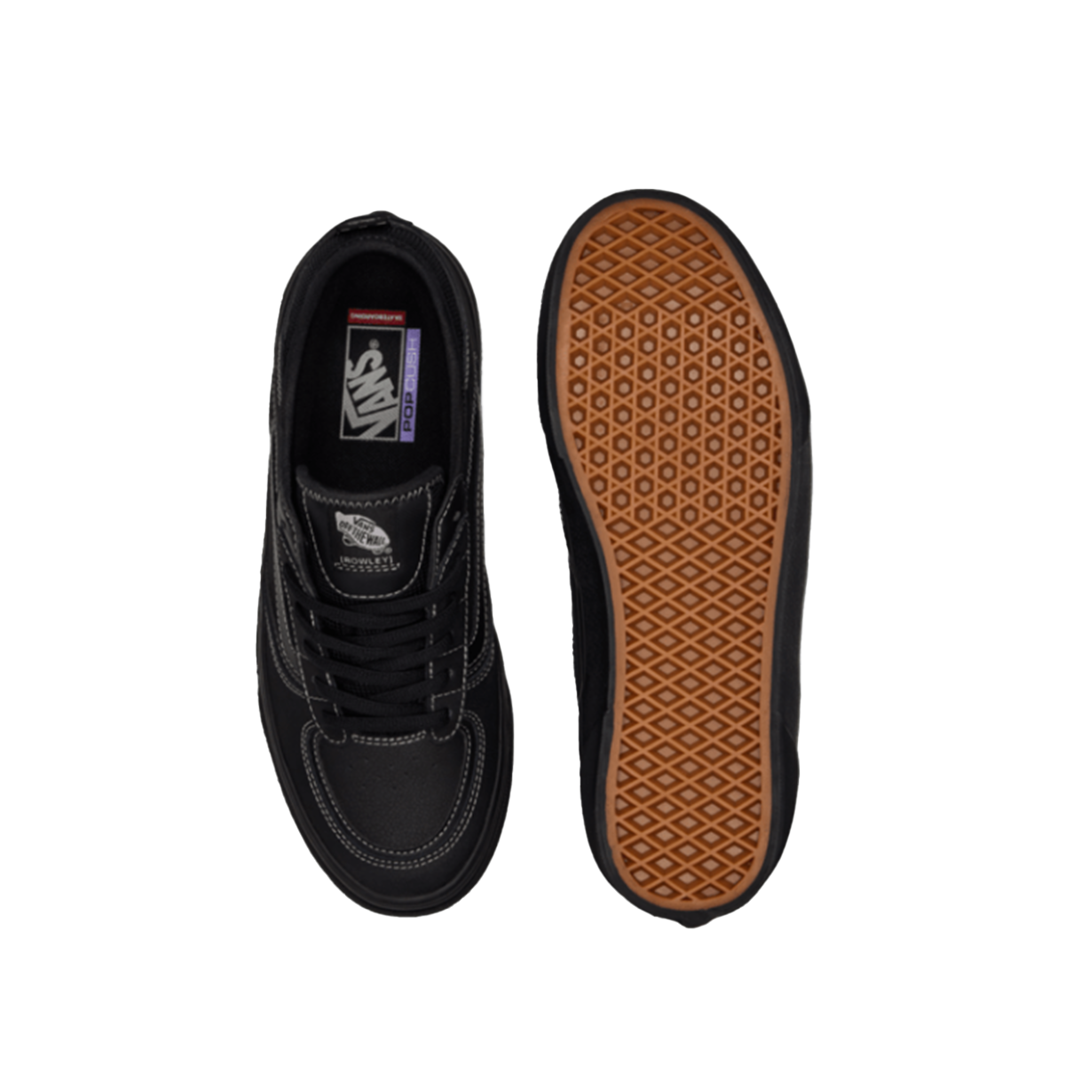 Vans Skate Rowley Shoes - Black / Black