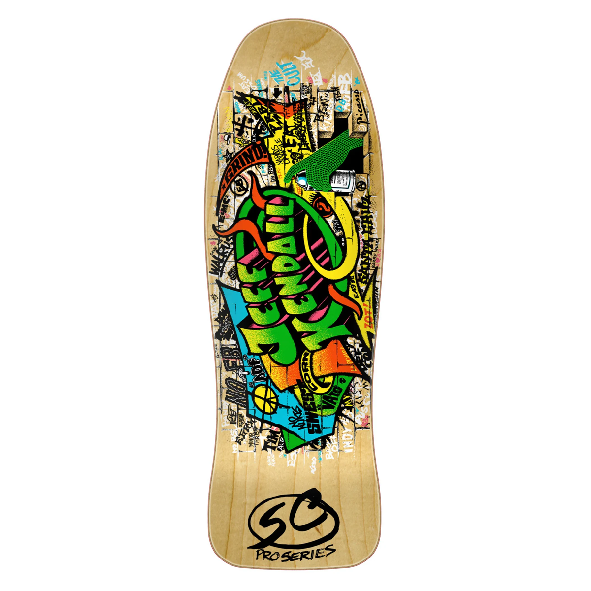 Santa Cruz Jeff Kendall Graffiti Reissue Skate Deck - 9.69