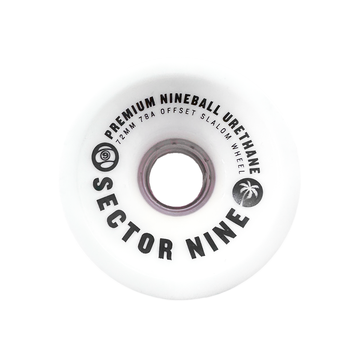 Sector 9 Nineballs Slalom Longboard Wheels 78A White - 72mm