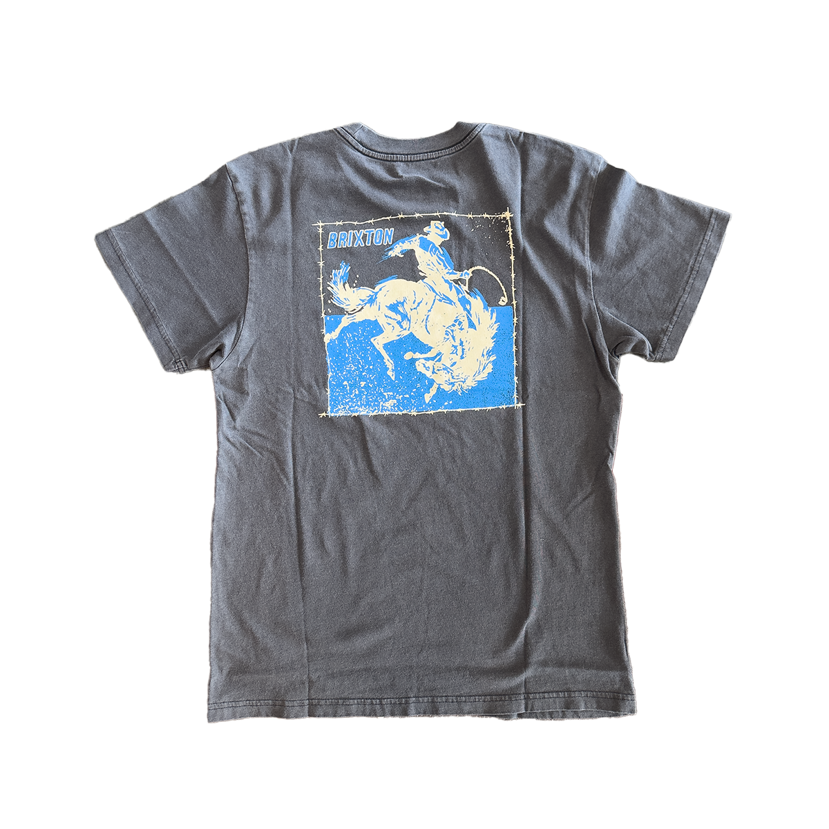 Brixton Madden Short Sleeve Standard T-Shirt - Black Worn Wash