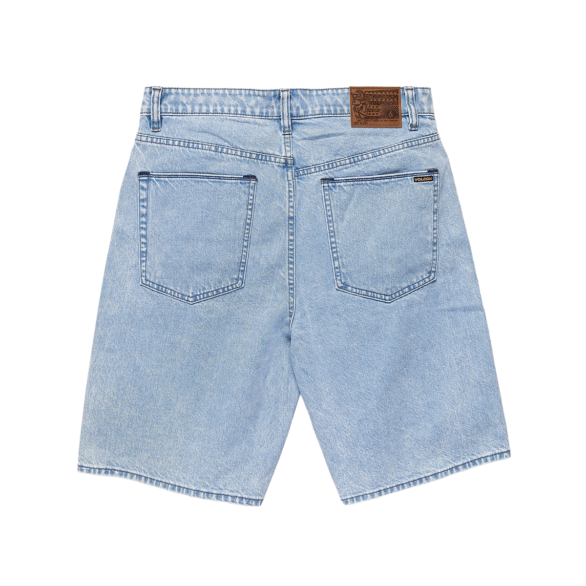 Volcom Billow Denim Shorts - Pale Aqua